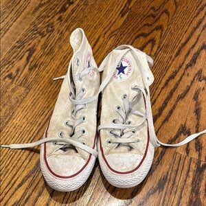 White Hightop Converse